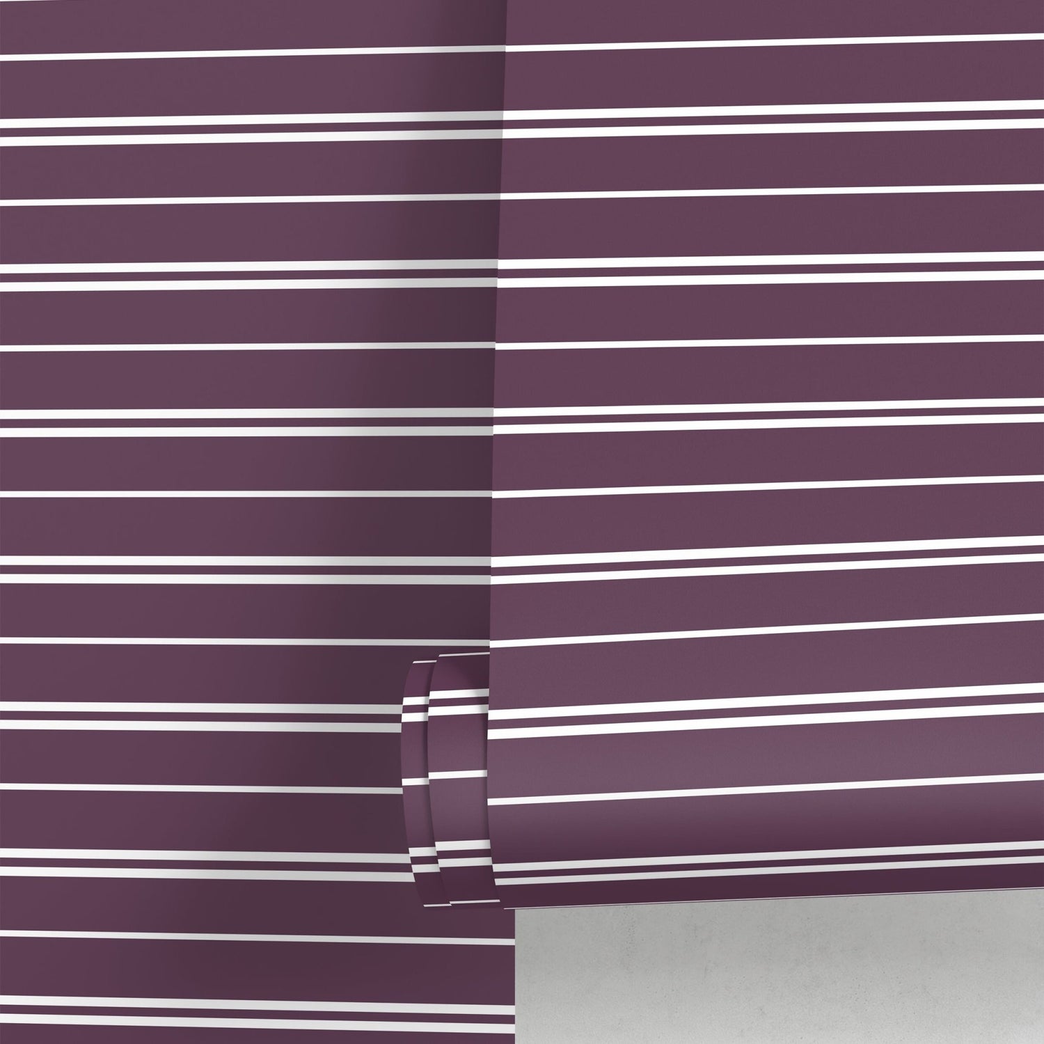 Purple Striped Wallpaper Modern Wallpaper Peel and Stick and Traditional Wallpaper - D760 - WallTrend