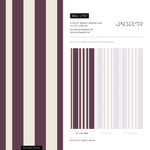 Purple Striped Wallpaper Modern Wallpaper Peel and Stick and Traditional Wallpaper - D787 - WallTrend