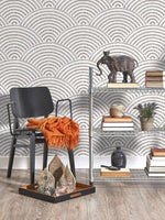 Radiant Scallop Pattern Wallpaper - C076 - WallTrend