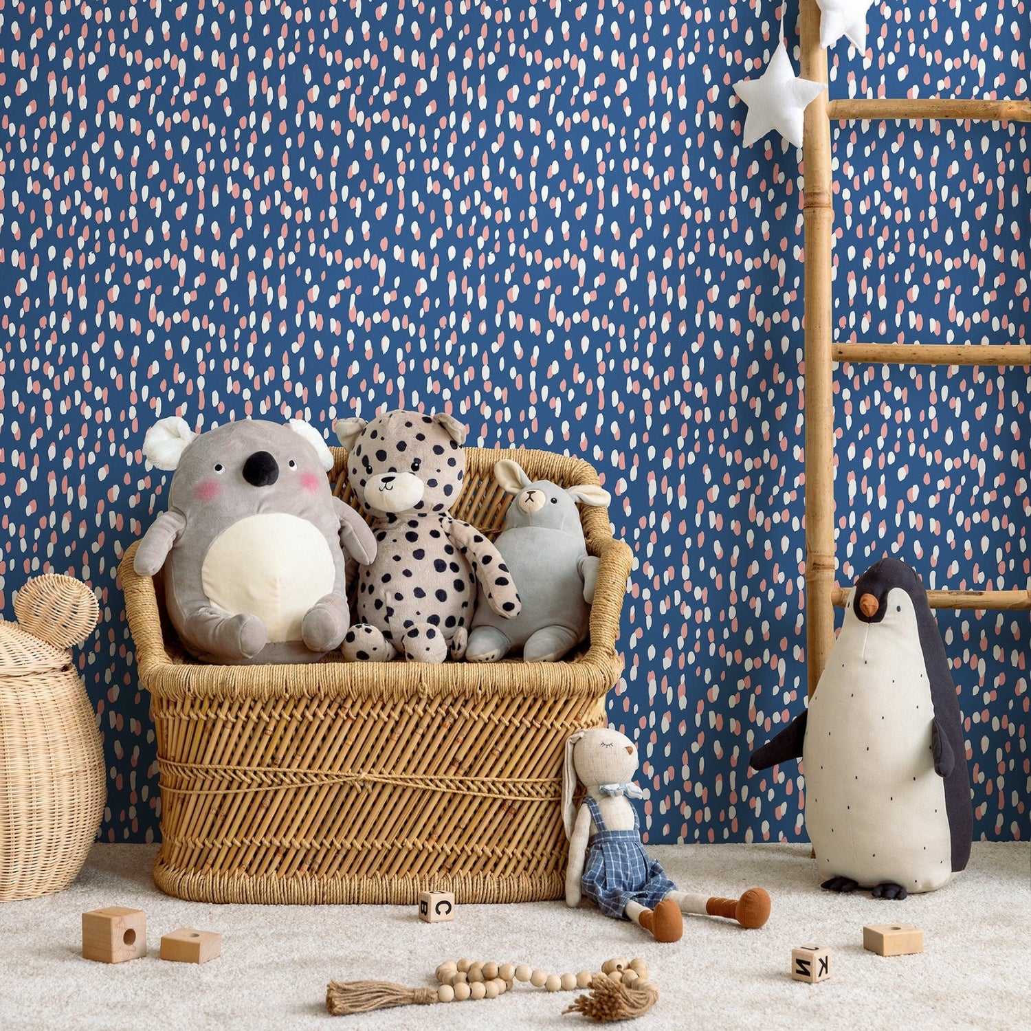 Removable Wallpaper Peel and Stick Wallpaper Wall Paper - Colorful Spots Wallpaper - B253 - WallTrend
