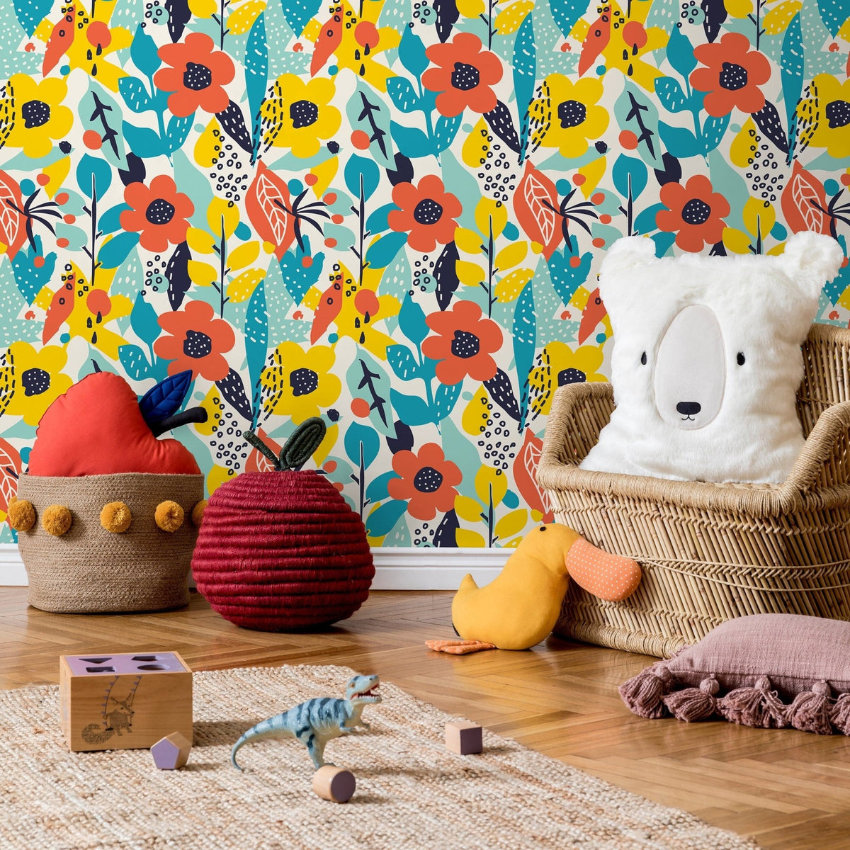Removable Wallpaper Peel and Stick Wallpaper Wall Paper Wall Mural - Abstract Pop Wallpaper - B991 - WallTrend