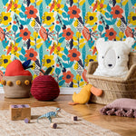 Removable Wallpaper Peel and Stick Wallpaper Wall Paper Wall Mural - Abstract Pop Wallpaper - B991 - WallTrend