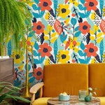 Removable Wallpaper Peel and Stick Wallpaper Wall Paper Wall Mural - Abstract Pop Wallpaper - B991 - WallTrend