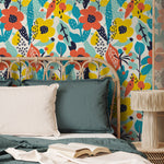Removable Wallpaper Peel and Stick Wallpaper Wall Paper Wall Mural - Abstract Pop Wallpaper - B991 - WallTrend