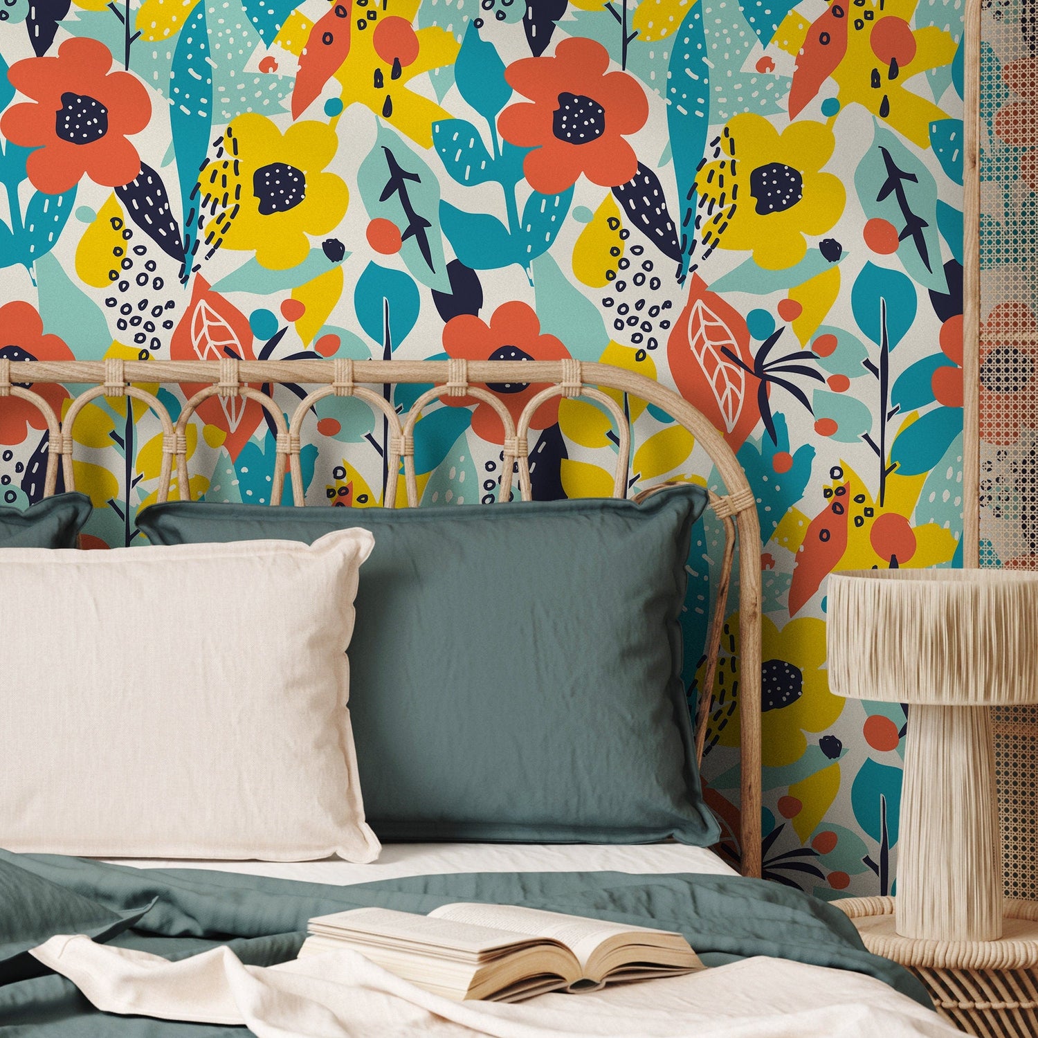 Removable Wallpaper Peel and Stick Wallpaper Wall Paper Wall Mural - Abstract Pop Wallpaper - B991 - WallTrend