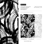 Removable Wallpaper Peel and Stick Wallpaper Wall Paper Wall Mural - Black and White Paintbrush Wallpaper - B039 - WallTrend