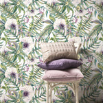 Removable Wallpaper Peel and Stick Wallpaper Wall Paper Wall Mural - Colorful Tropical Leaves Wallpaper - A529 - WallTrend