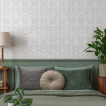 Removable Wallpaper Peel and Stick Wallpaper Wall Paper Wall Mural - Geometric Gray Wallpaper - A553 - WallTrend