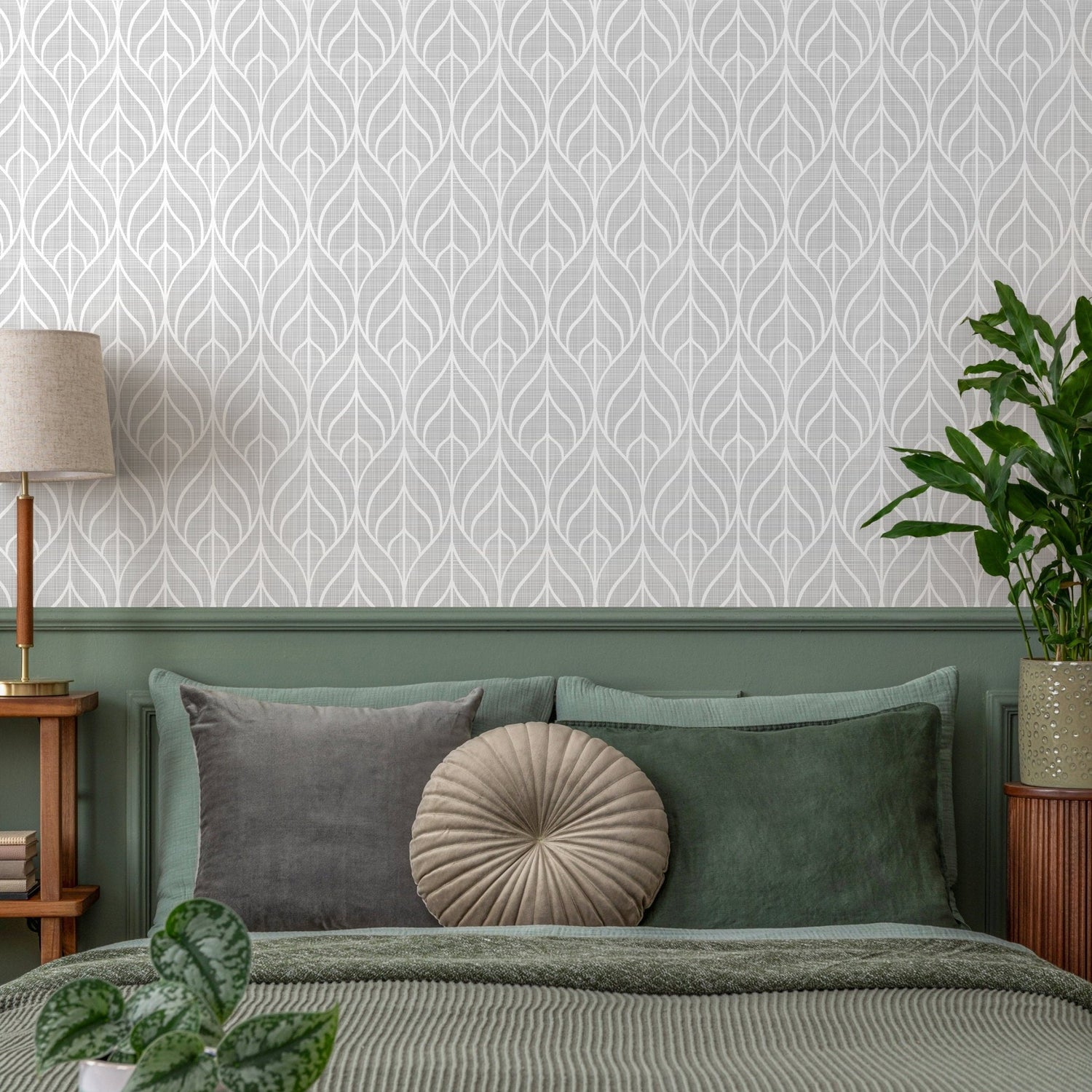 Removable Wallpaper Peel and Stick Wallpaper Wall Paper Wall Mural - Geometric Gray Wallpaper - A553 - WallTrend