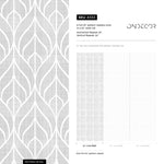 Removable Wallpaper Peel and Stick Wallpaper Wall Paper Wall Mural - Geometric Gray Wallpaper - A553 - WallTrend