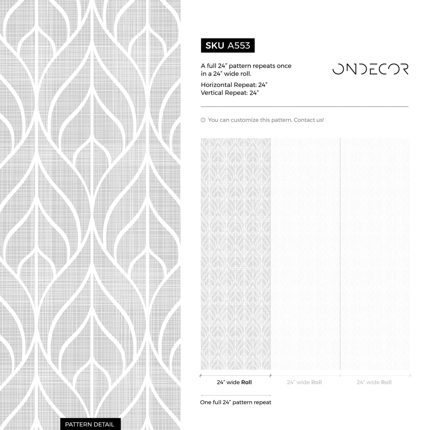 Removable Wallpaper Peel and Stick Wallpaper Wall Paper Wall Mural - Geometric Gray Wallpaper - A553 - WallTrend