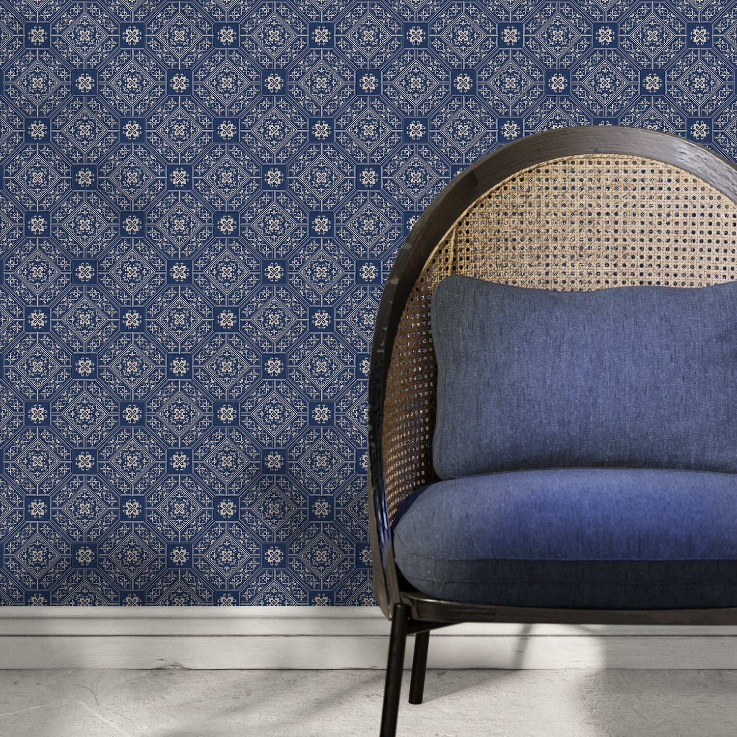 Removable Wallpaper Peel and Stick Wallpaper Wall Paper Wall Mural - Geometric Lines Wallpaper - C188 - WallTrend