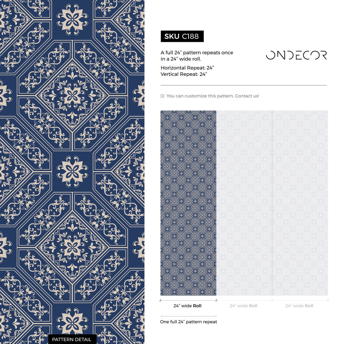 Removable Wallpaper Peel and Stick Wallpaper Wall Paper Wall Mural - Geometric Lines Wallpaper - C188 - WallTrend