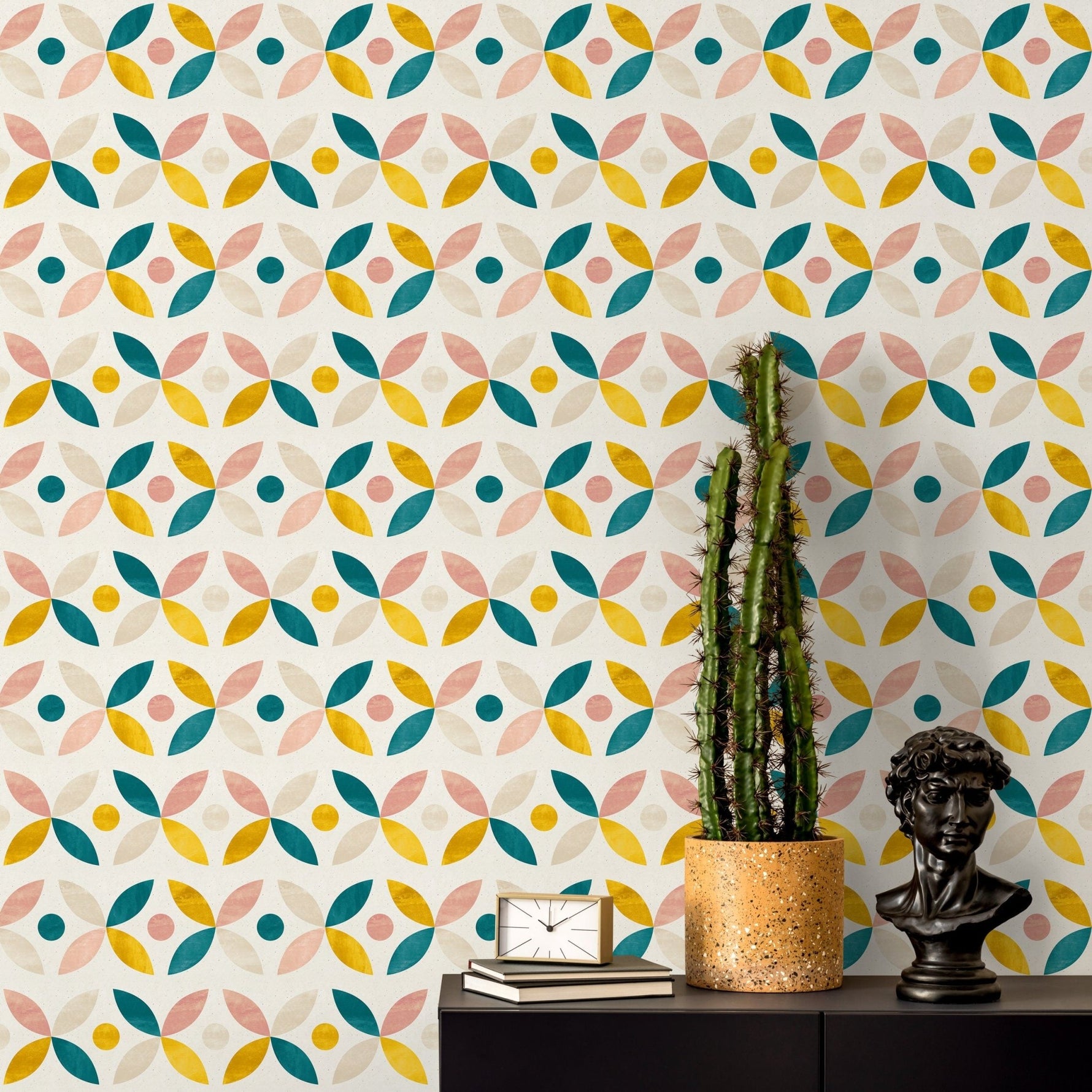 Removable Wallpaper Peel and Stick Wallpaper Wall Paper Wall Mural - Geometric Rectangles Wallpaper - C230 - WallTrend