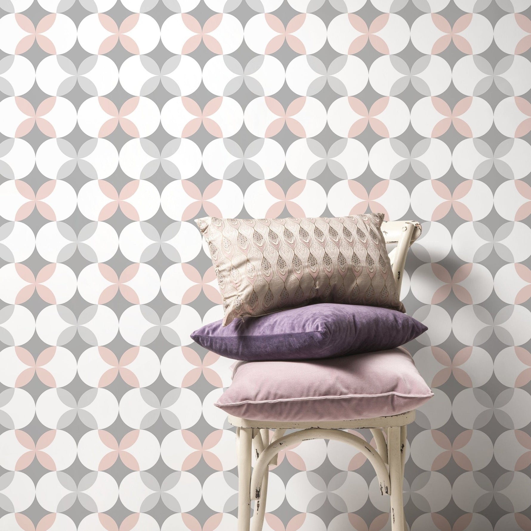 Removable Wallpaper Peel and Stick Wallpaper Wall Paper Wall Mural - Geometric Triangles Wallpaper - C205 - WallTrend