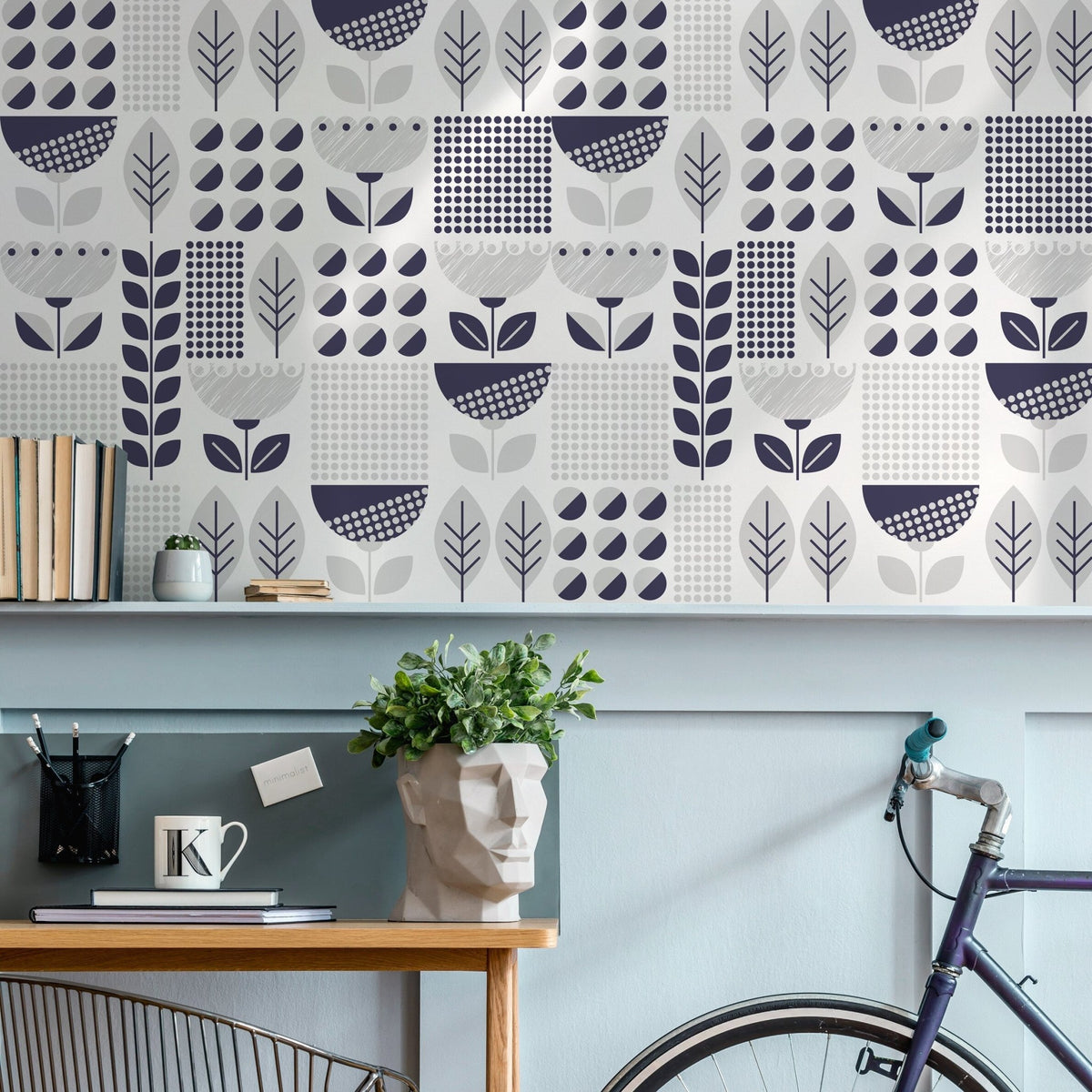 Removable Wallpaper Peel and Stick Wallpaper Wall Paper Wall Mural - Geometric Wallpaper - A721 - WallTrend