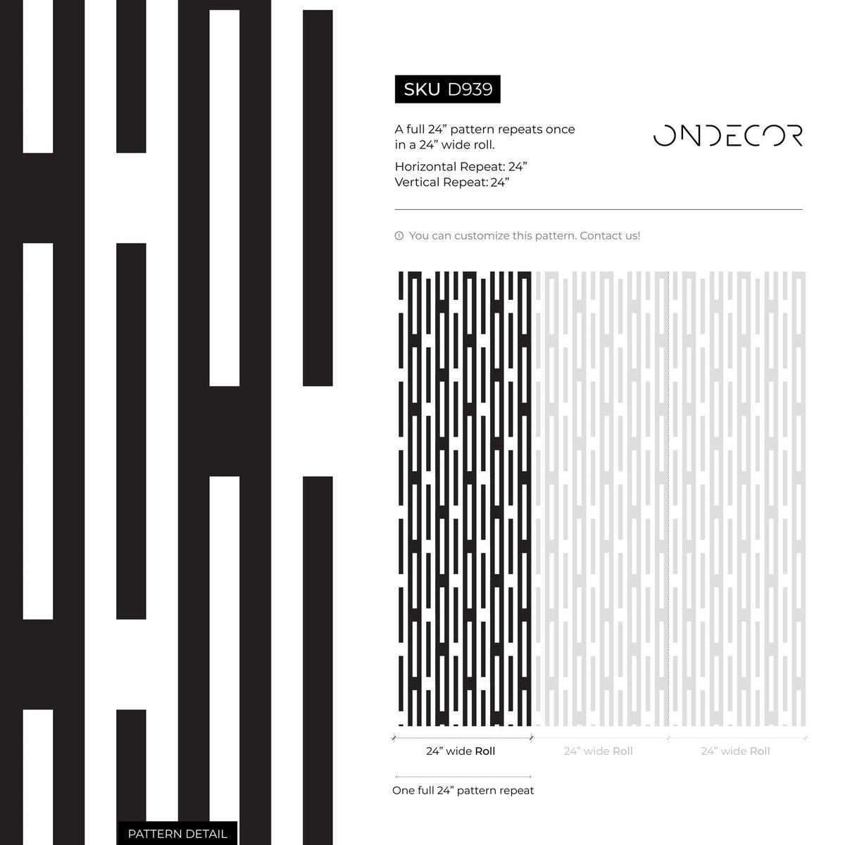 Removable Wallpaper Peel and Stick Wallpaper Wall Paper Wall Mural - Geometric Wallpaper - D939 - WallTrend
