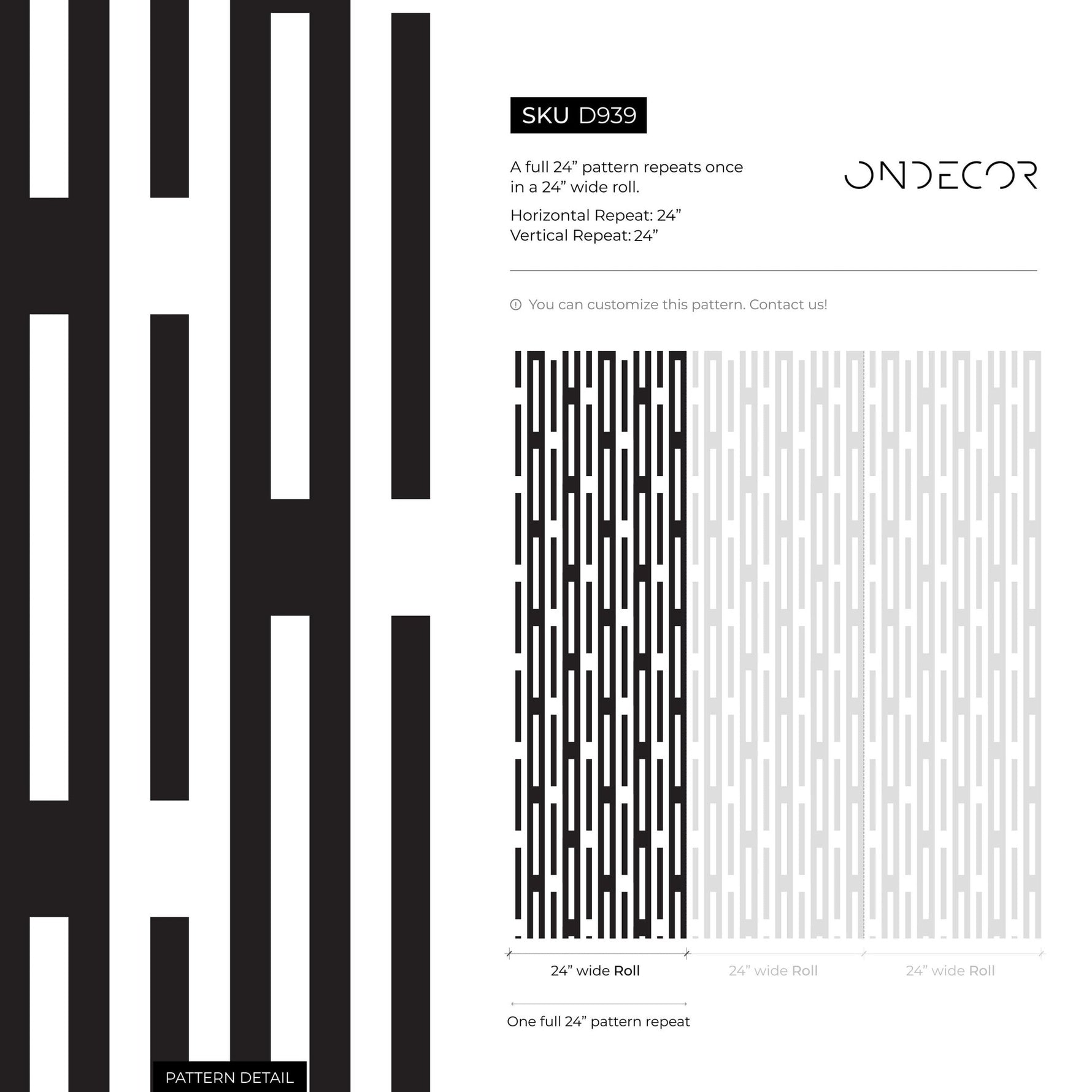 Removable Wallpaper Peel and Stick Wallpaper Wall Paper Wall Mural - Geometric Wallpaper - D939 - WallTrend