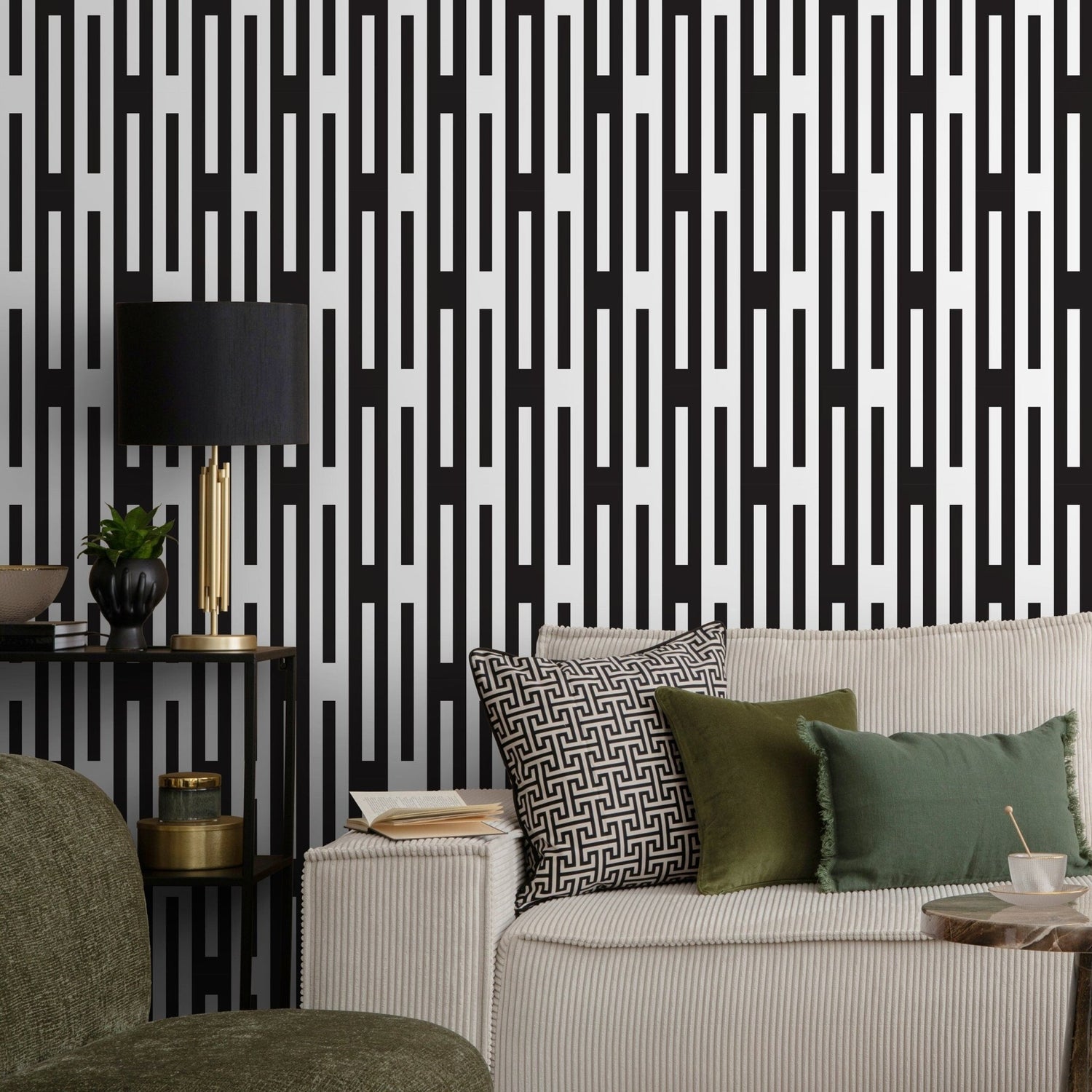 Removable Wallpaper Peel and Stick Wallpaper Wall Paper Wall Mural - Geometric Wallpaper - D939 - WallTrend