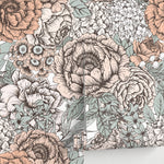 Removable Wallpaper Peel and Stick Wallpaper Wall Paper Wall Mural - Hand Draw Floral Wallpaper - A550 - WallTrend