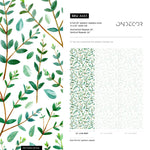 Removable Wallpaper Peel and Stick Wallpaper Wall Paper Wall Mural - Leaf Wallpaper Tropical Wallpaper - A463 - WallTrend