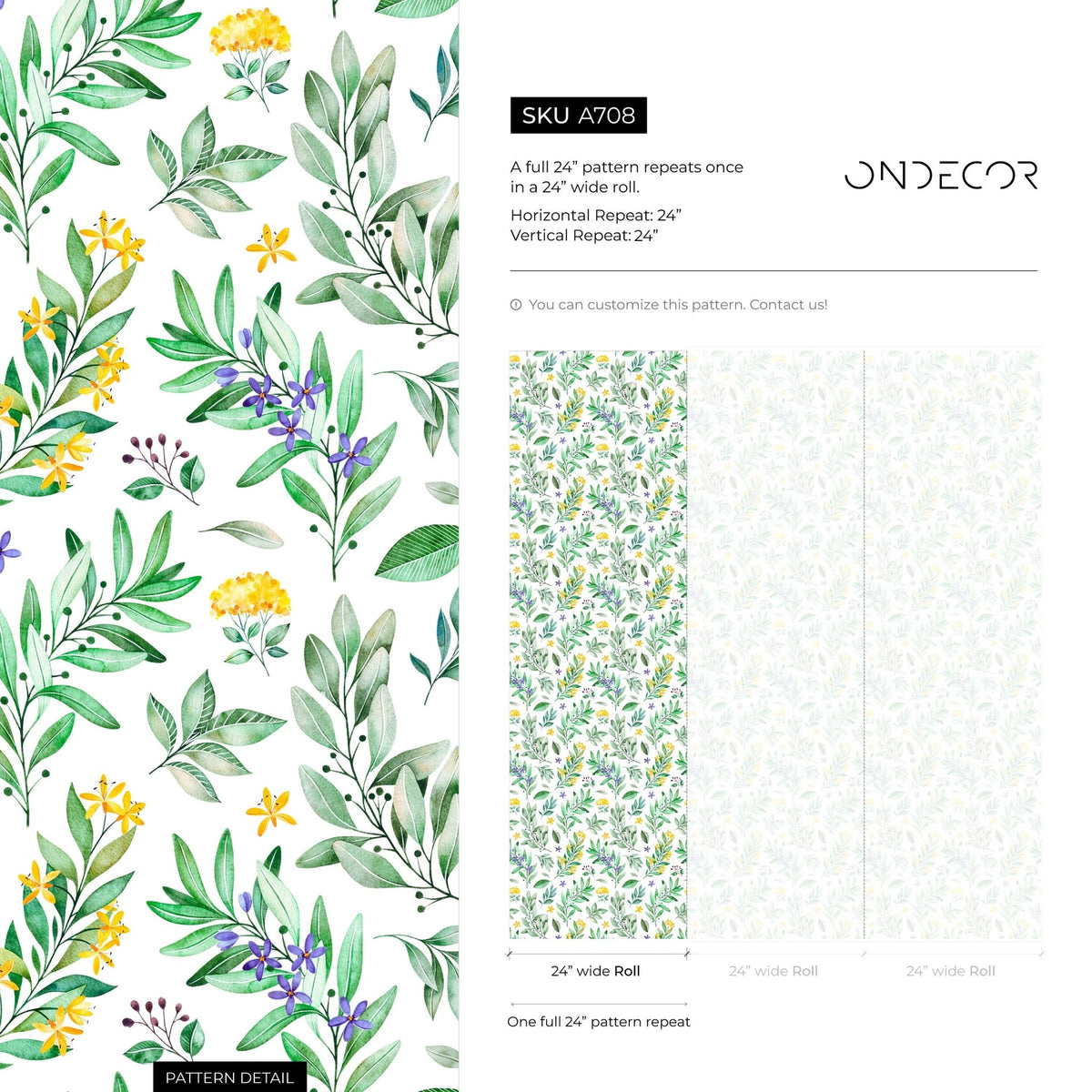 Removable Wallpaper Peel and Stick Wallpaper Wall Paper Wall Mural Temporary Wallpaper Wall Mural - A708 - WallTrend