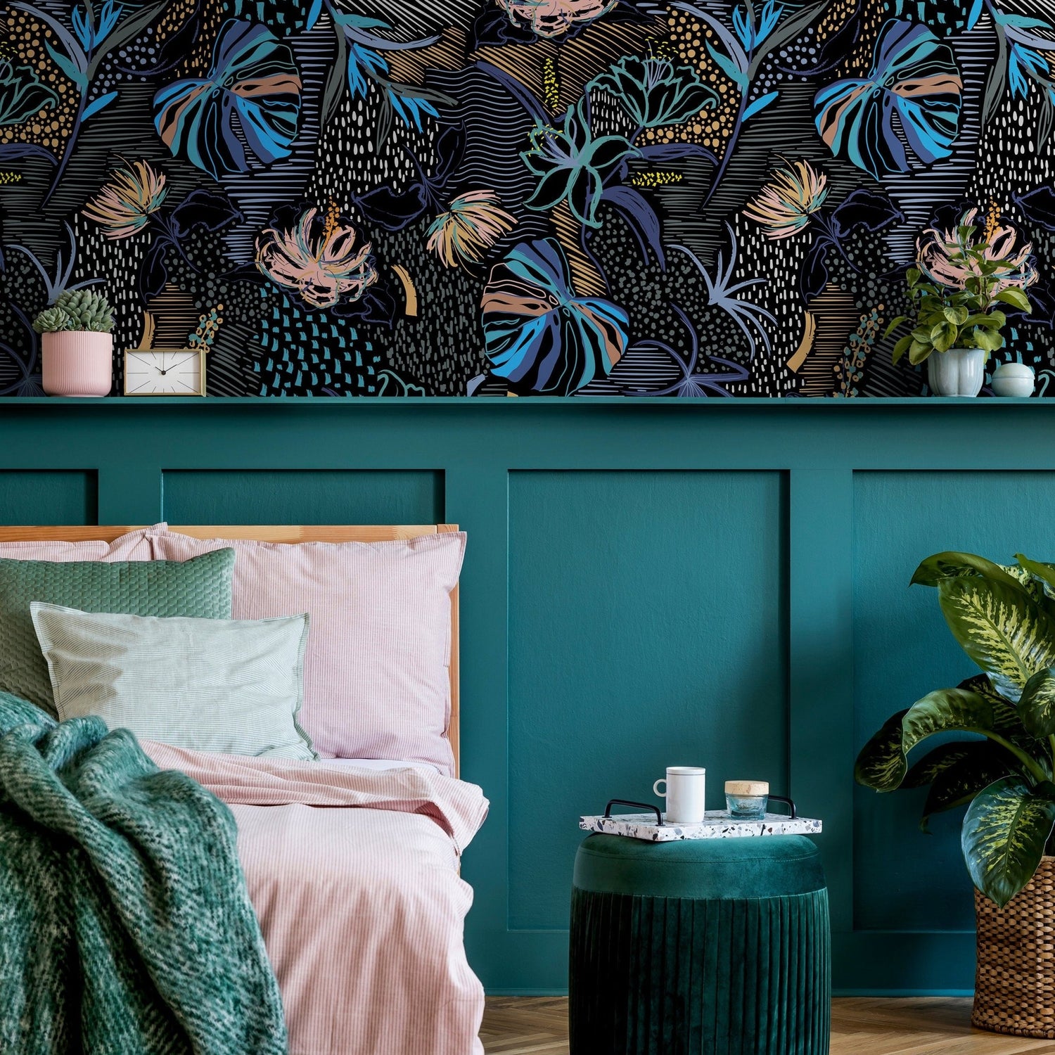 Removable Wallpaper Peel and Stick Wallpaper Wall Paper Wall Mural Temporary Wallpaper Wall Mural - B096 - WallTrend