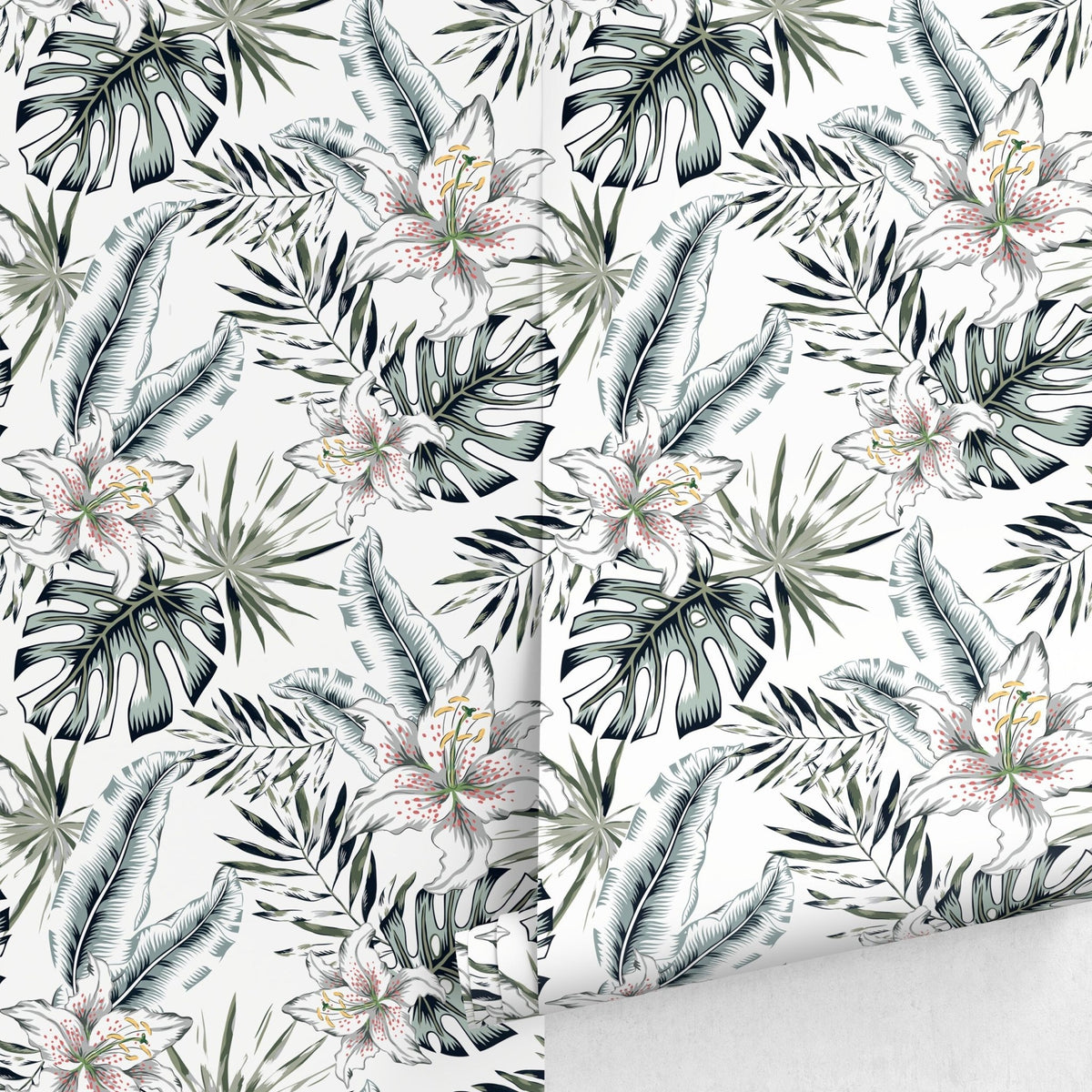 Removable Wallpaper Peel and Stick Wallpaper Wall Paper Wall Mural - Tropical Wallpaper - A478 - WallTrend