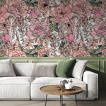 Removable Wallpaper Peel and Stick Wallpaper Wall Paper Wall Mural - Vintage Floral Wallpaper - A615 - WallTrend