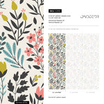 Removable Wallpaper Peel and Stick Wallpaper Wall Paper Wall Mural - Vintage Floral Wallpaper - C210 - WallTrend