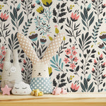 Removable Wallpaper Peel and Stick Wallpaper Wall Paper Wall Mural - Vintage Floral Wallpaper - C210 - WallTrend