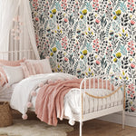 Removable Wallpaper Peel and Stick Wallpaper Wall Paper Wall Mural - Vintage Floral Wallpaper - C210 - WallTrend