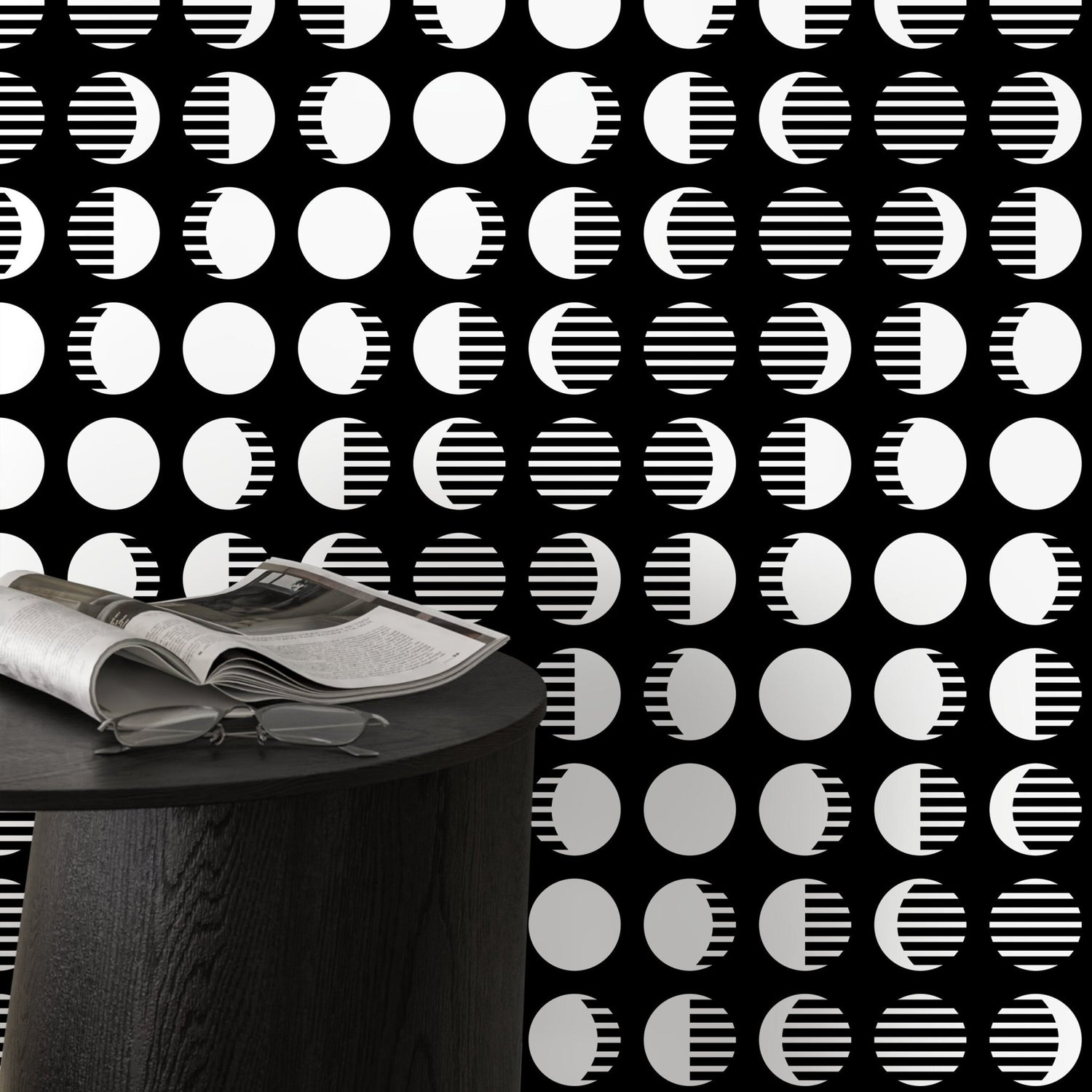 Removable Wallpaper Scandinavian Wallpaper Minimalist Circle Wallpaper Peel and Stick Wallpaper Wall Paper - D941 - WallTrend