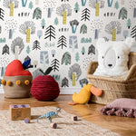 Removable Wallpaper Scandinavian Wallpaper Plants Wallpaper Peel and Stick Wallpaper Wall Paper - A675 - WallTrend