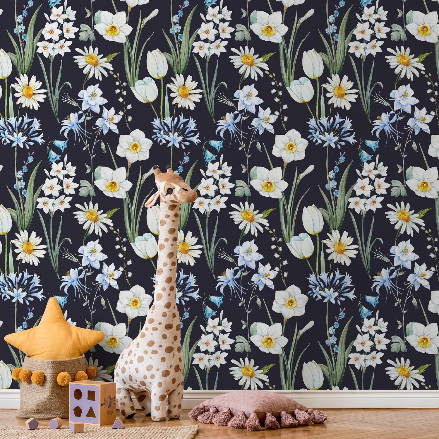 Removable Wallpaper Scandinavian Wallpaper Temporary Wallpaper Vintage Wallpaper Peel and Stick Wallpaper Wall Paper - A663 - WallTrend