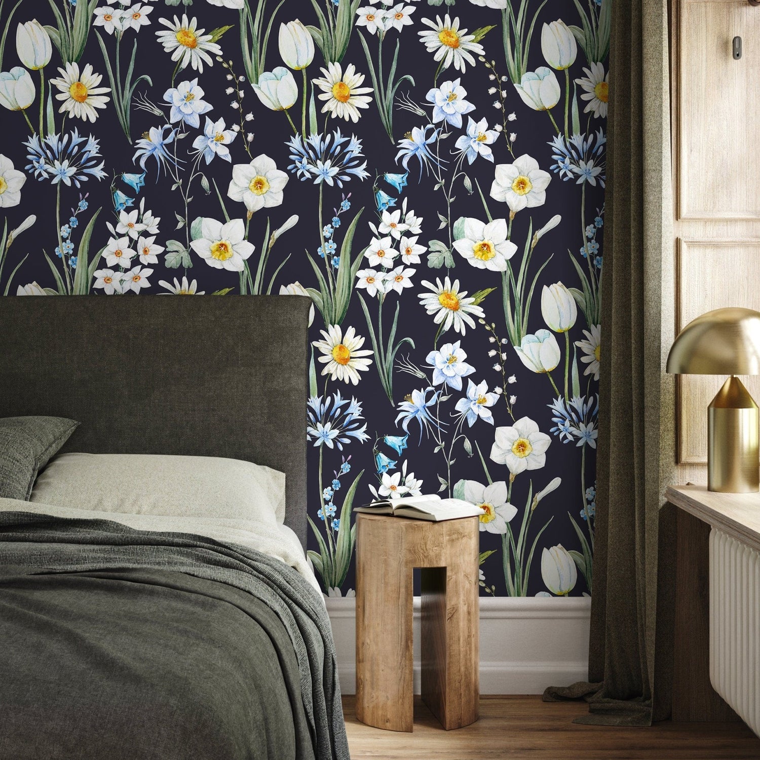 Removable Wallpaper Scandinavian Wallpaper Temporary Wallpaper Vintage Wallpaper Peel and Stick Wallpaper Wall Paper - A663 - WallTrend