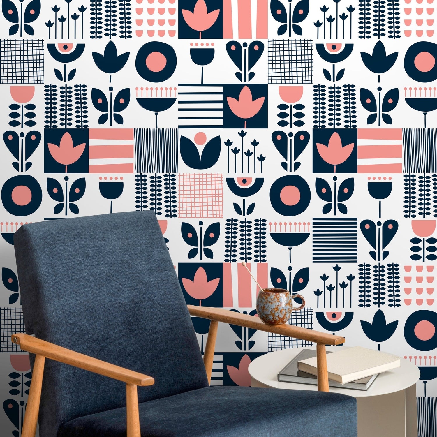Removable Wallpaper Scandinavian Wallpaper Temporary Wallpaper Vintage Wallpaper Peel and Stick Wallpaper Wall Paper - A684 - WallTrend