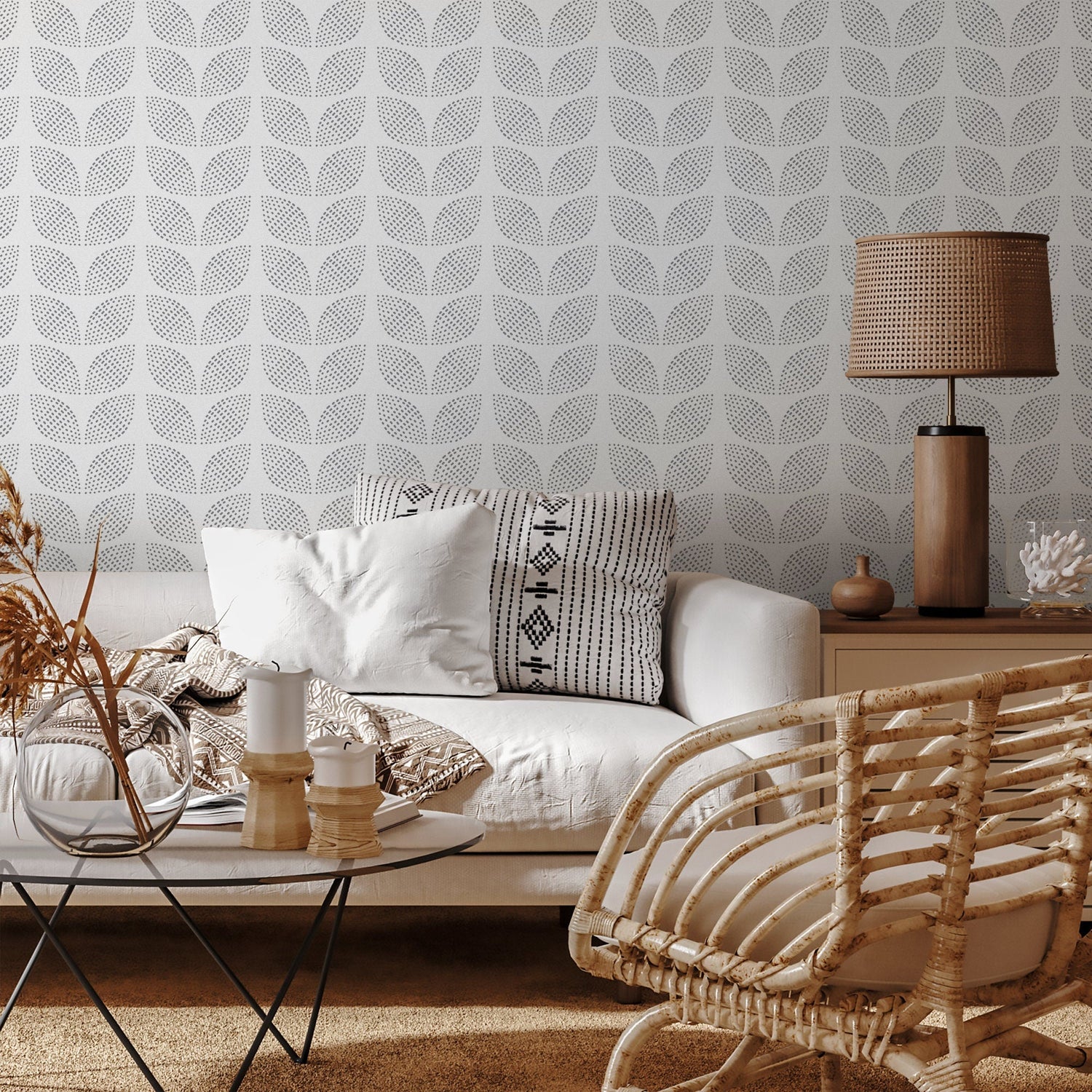 Removable Wallpaper Scandinavian Wallpaper Temporary Wallpaper Vintage Wallpaper Peel and Stick Wallpaper Wall Paper - D983 - WallTrend