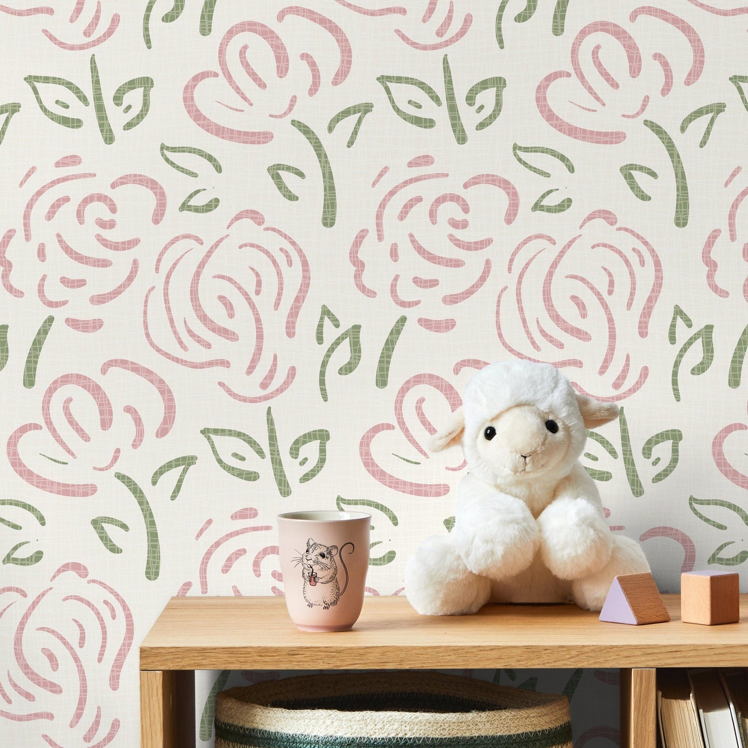 Rose Pattern Elegance Wallpaper - C457 - WallTrend