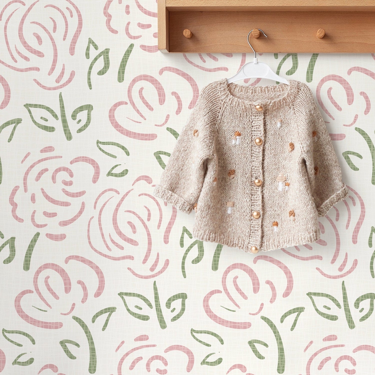 Rose Pattern Elegance Wallpaper - C457 - WallTrend