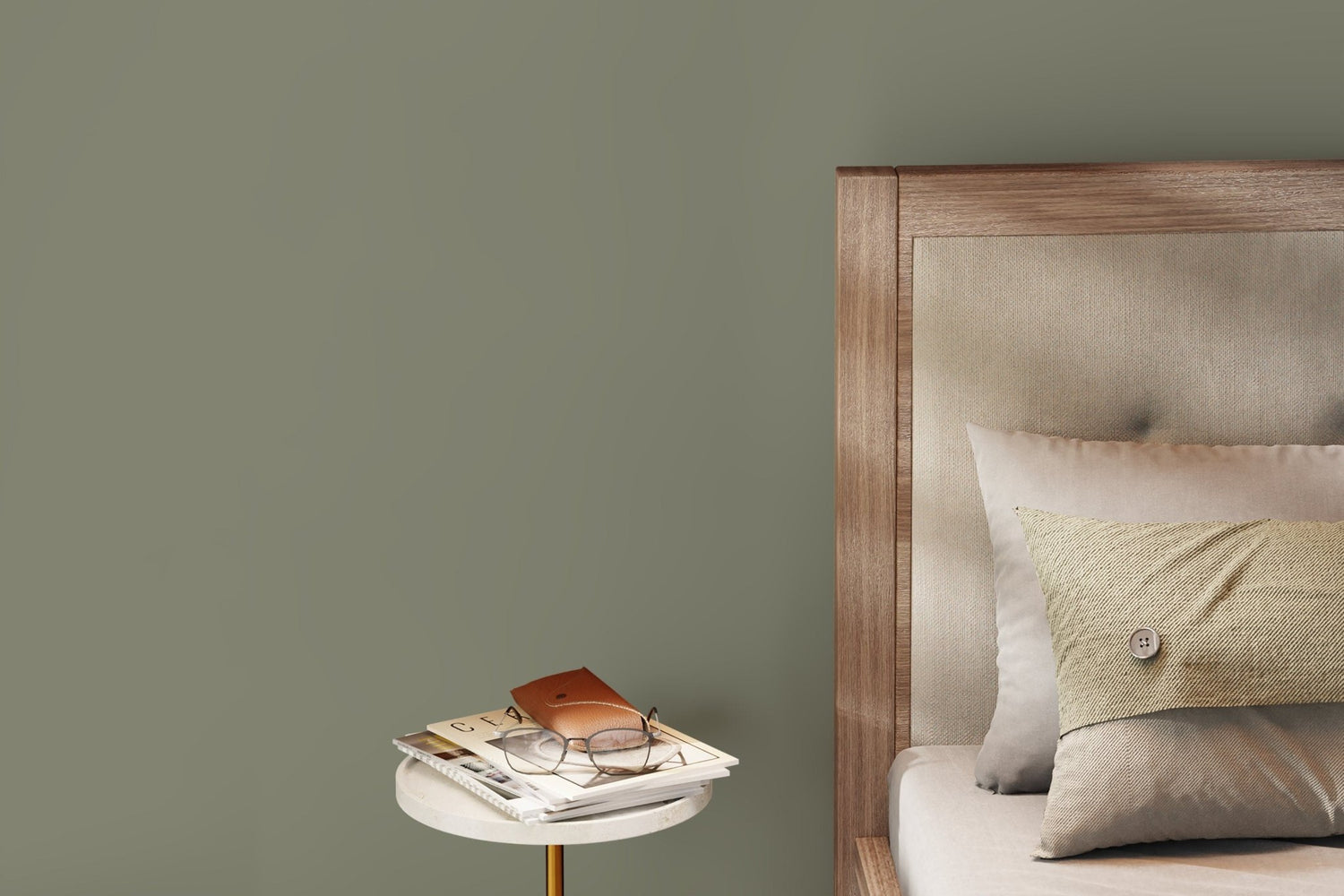 Sage Solid Color Wallpaper - D433 - WallTrend