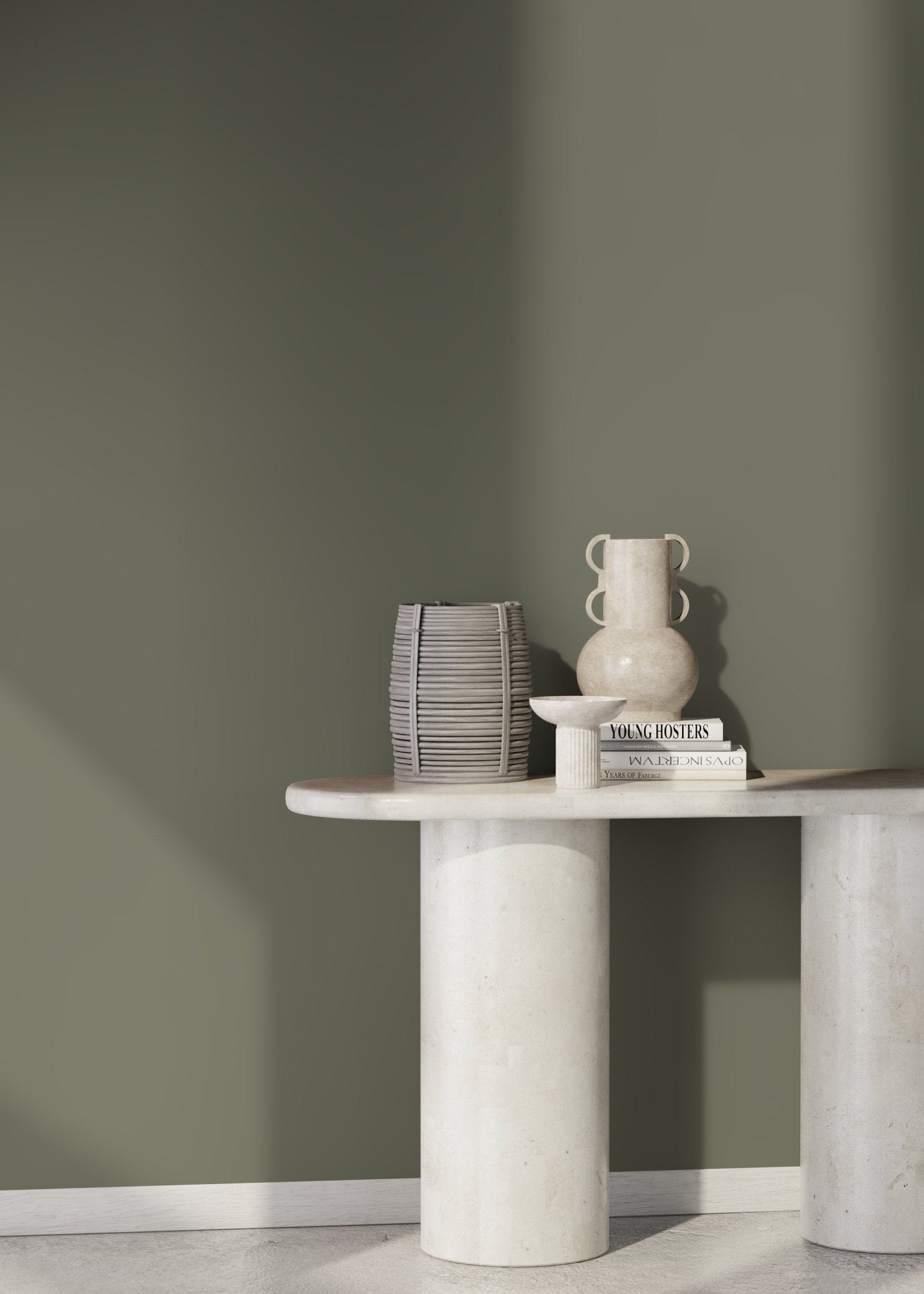 Sage Solid Color Wallpaper - D433 - WallTrend