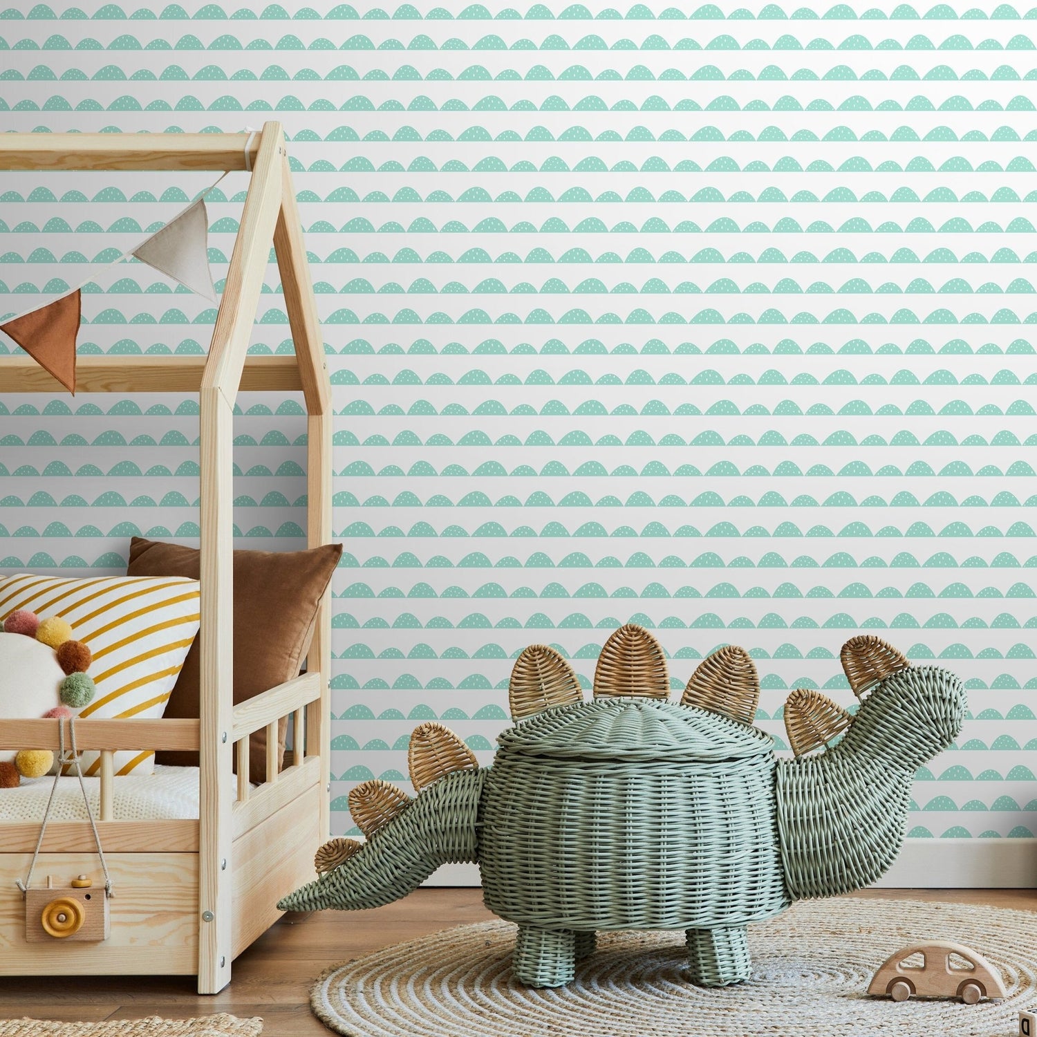 Scandinavian Half - Moon Wallpaper - A358 - WallTrend