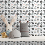 Semi - Circle Array Wallpaper - A670 - WallTrend