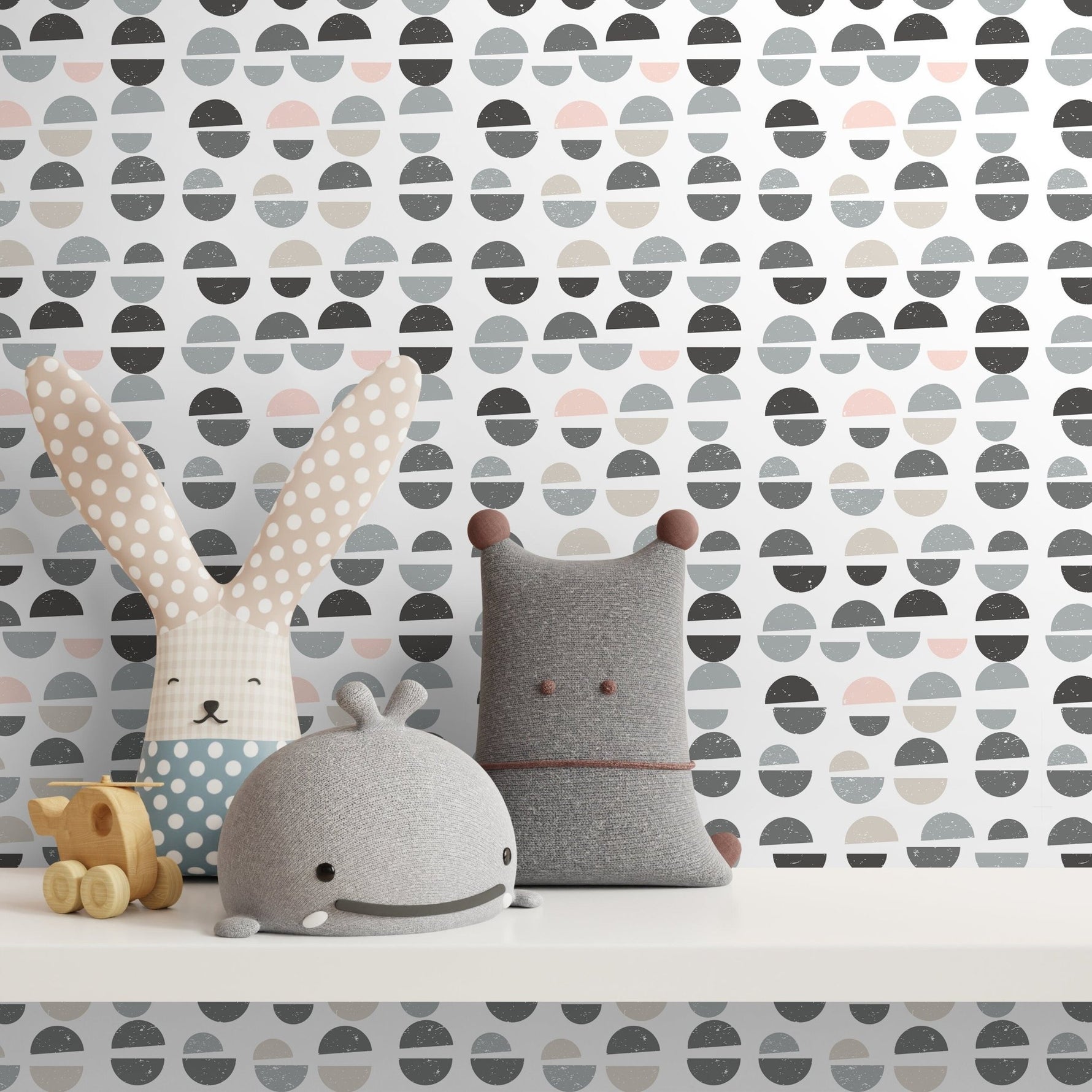 Semi - Circle Array Wallpaper - A670 - WallTrend