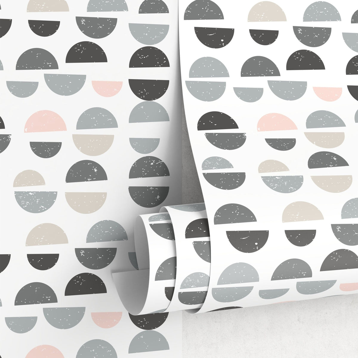 Semi - Circle Array Wallpaper - A670 - WallTrend