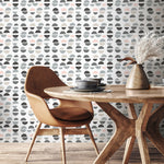 Semi - Circle Array Wallpaper - A670 - WallTrend