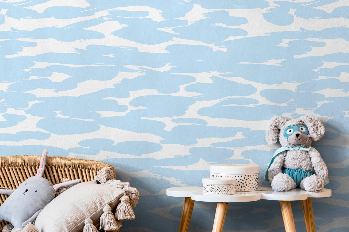 Serene Blue Clouds Wallpaper - X073 - WallTrend
