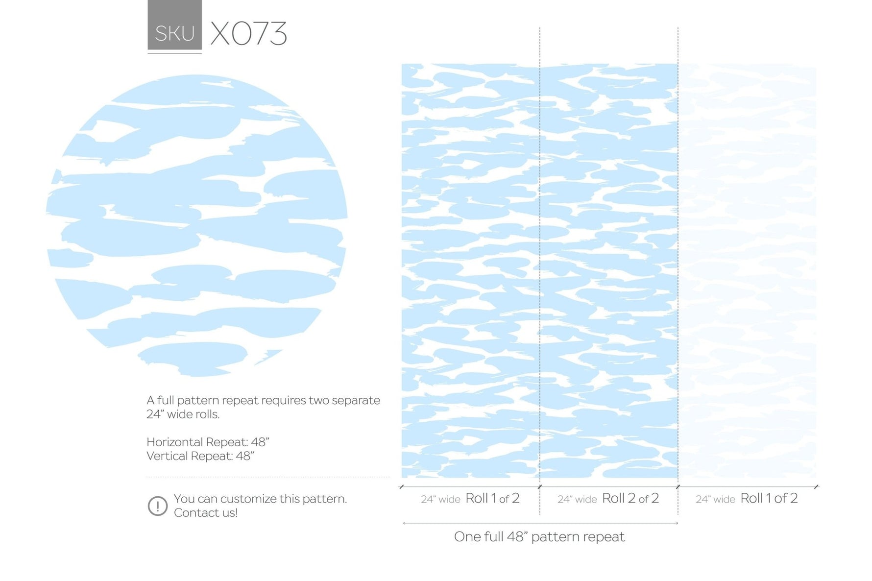 Serene Blue Clouds Wallpaper - X073 - WallTrend