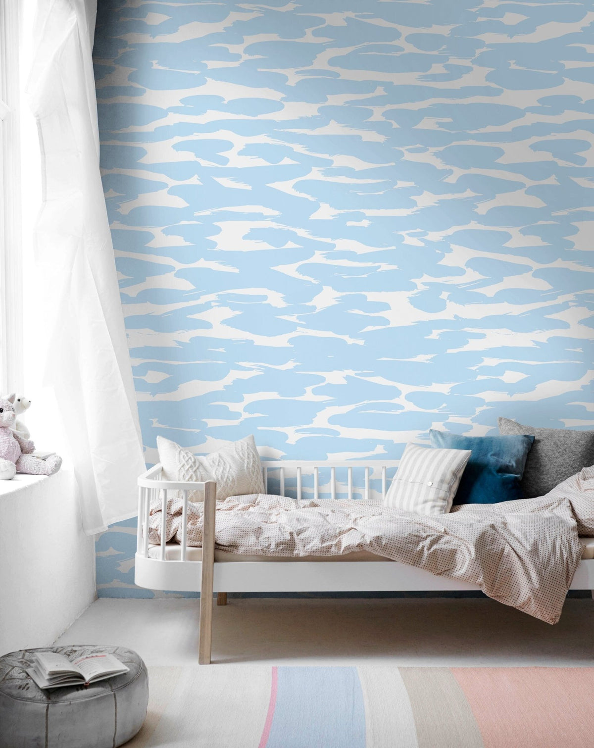 Serene Blue Clouds Wallpaper - X073 - WallTrend